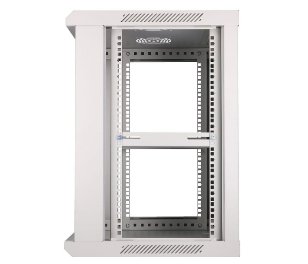 Extralink Szafka wisząca rack 12U 600x450 szara szklane drzwi EX.8598 - 489360 - zdjęcie 4